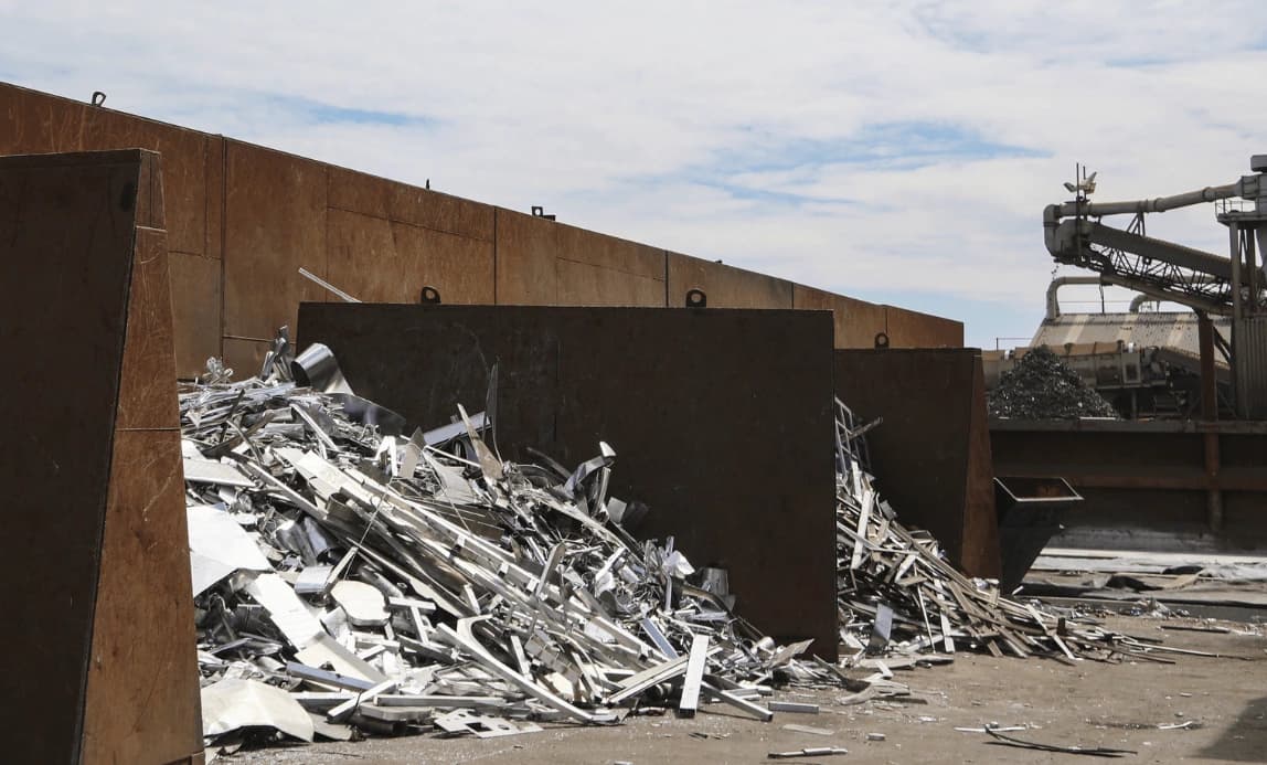 Photo of pile of scrap metal